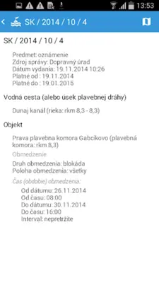 SlovRIS android App screenshot 6